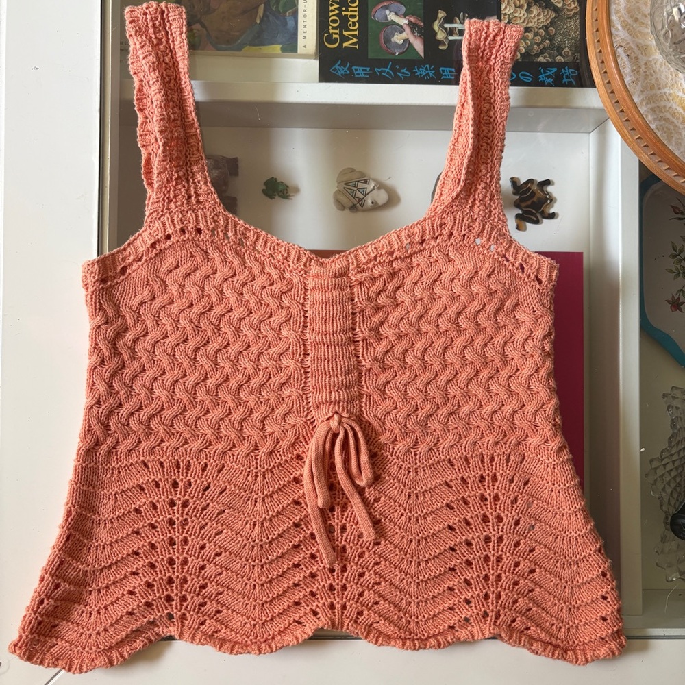 Sincerely Jules Coral Knitted Tank Top